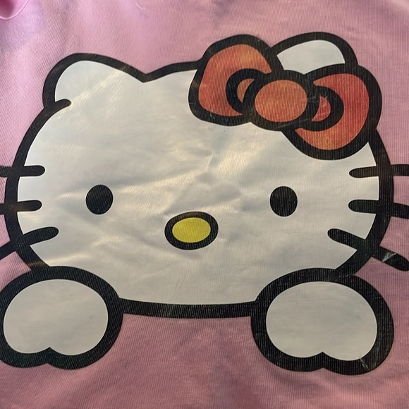 Pastel Pink Hello Kitty T Shirt Size XS - Picture 3 of 4